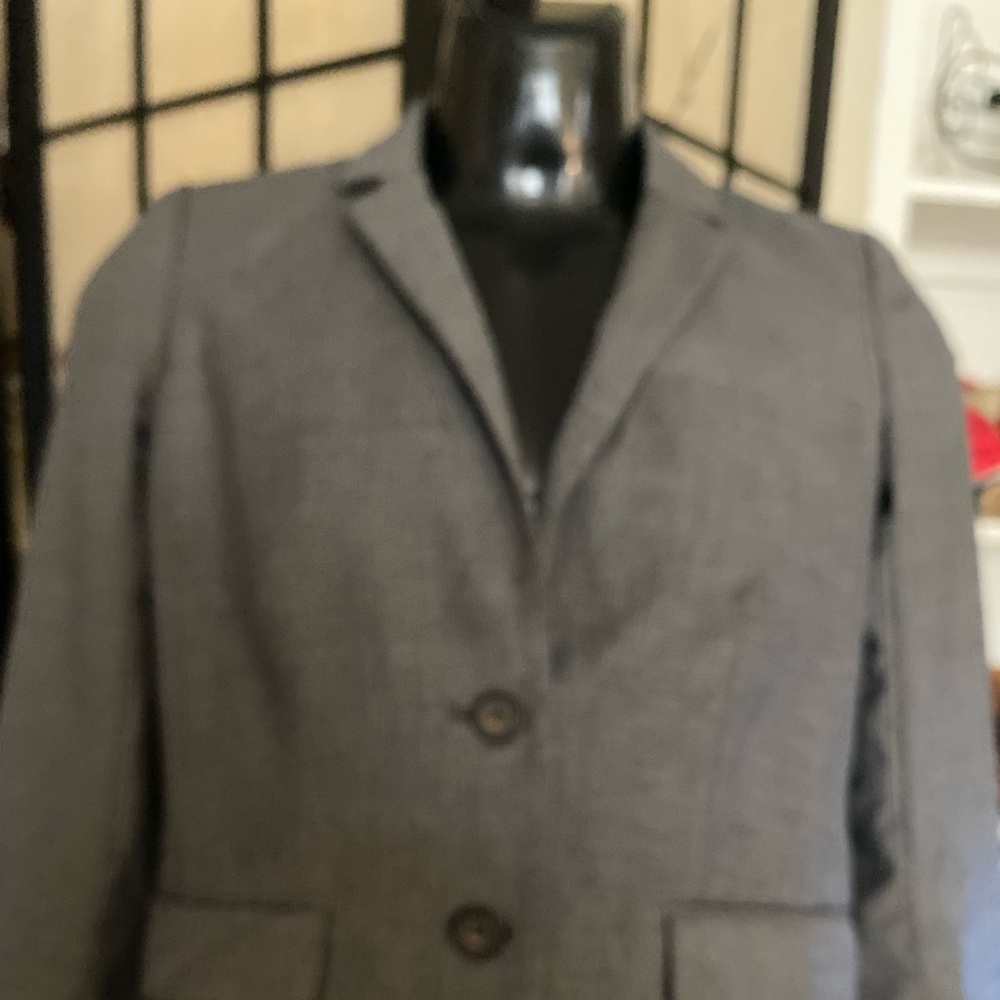 Source Unknown Gray Men's Two-Button Sport Coat